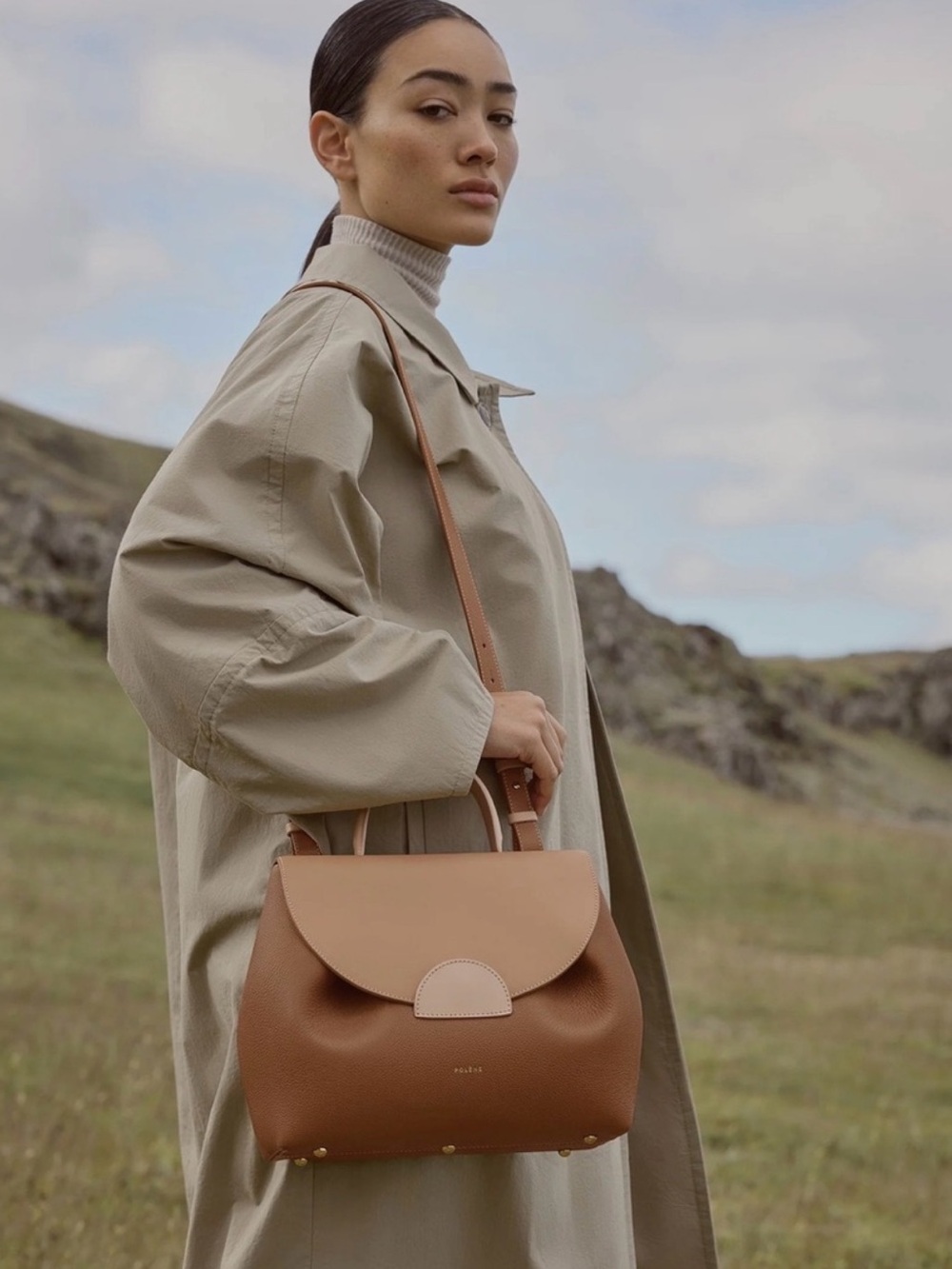Polène Numero Un Trio Camel Bag NWOT